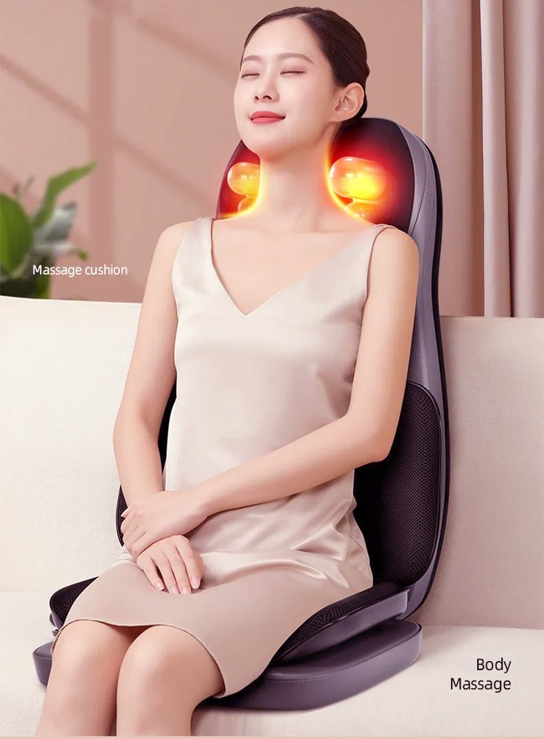 Công nghệ massage 3D hiện đại, kết hợp nhiệt hồng ngoại và túi khí thông minh, mang đến liệu trình thư giãn toàn diện, giúp giảm đau nhức cơ, lưu thông máu và xua tan căng thẳng.