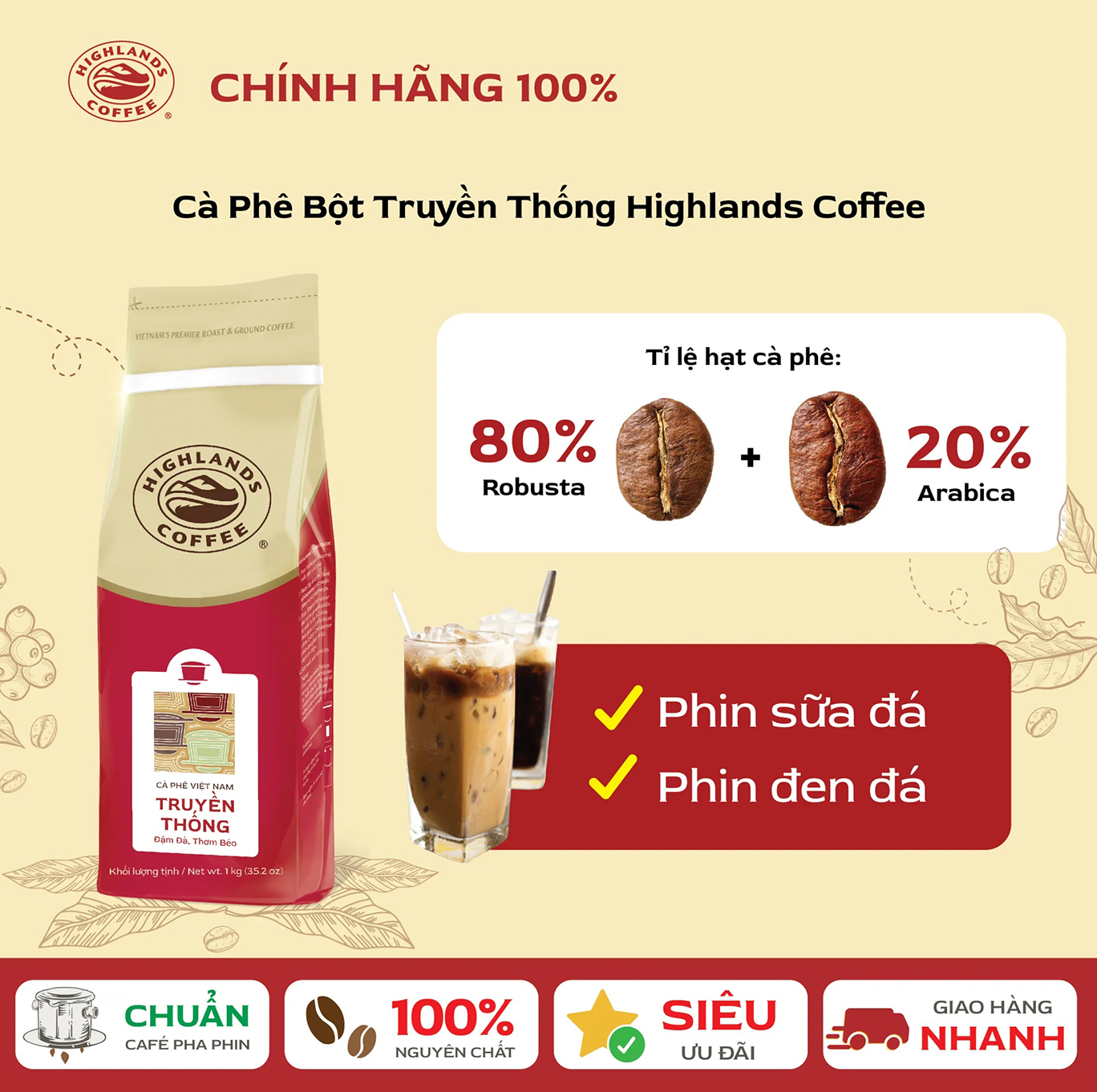 Khởi đầu hoàn hảo mỗi buổi sáng với ly cà phê thơm ngon, hấp dẫn, mang đến cảm giác tỉnh táo và tràn đầy hứng khởi cho ngày mới.